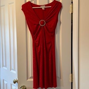 Red cocktail dress